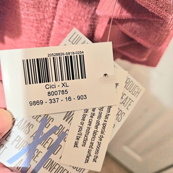 LuLaRoe NWT Cici Mauve Pink Dress Size XL - Picture 7 of 12